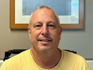 Richard Waligurski after stroke rehabilitation.